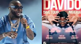 Davido Announces ‘5IVE’ Tour to Return Home, Kicks Off in Nigeria